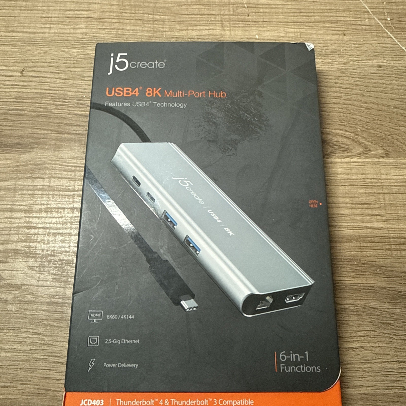 j5 Create Usb4 8K Multi-Port Hub Space Grey,  j5 create JCD403 New D3