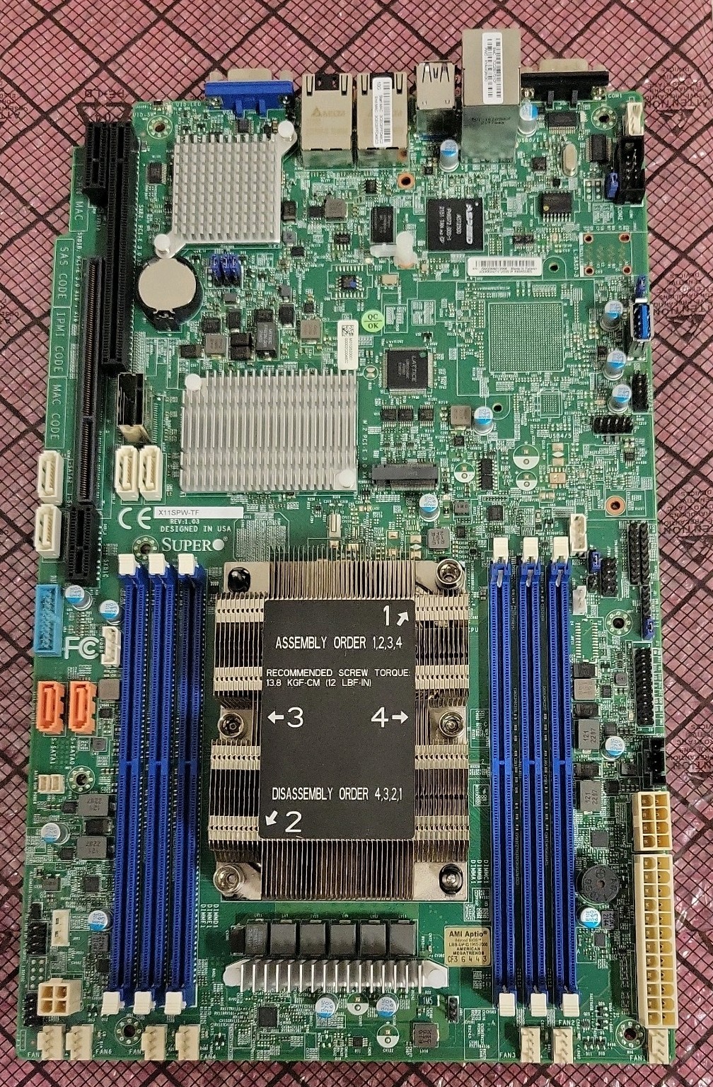 Supermicro X11SPW-TF LGA 3647 ECC DDR4 Motherboard w/Heatsink