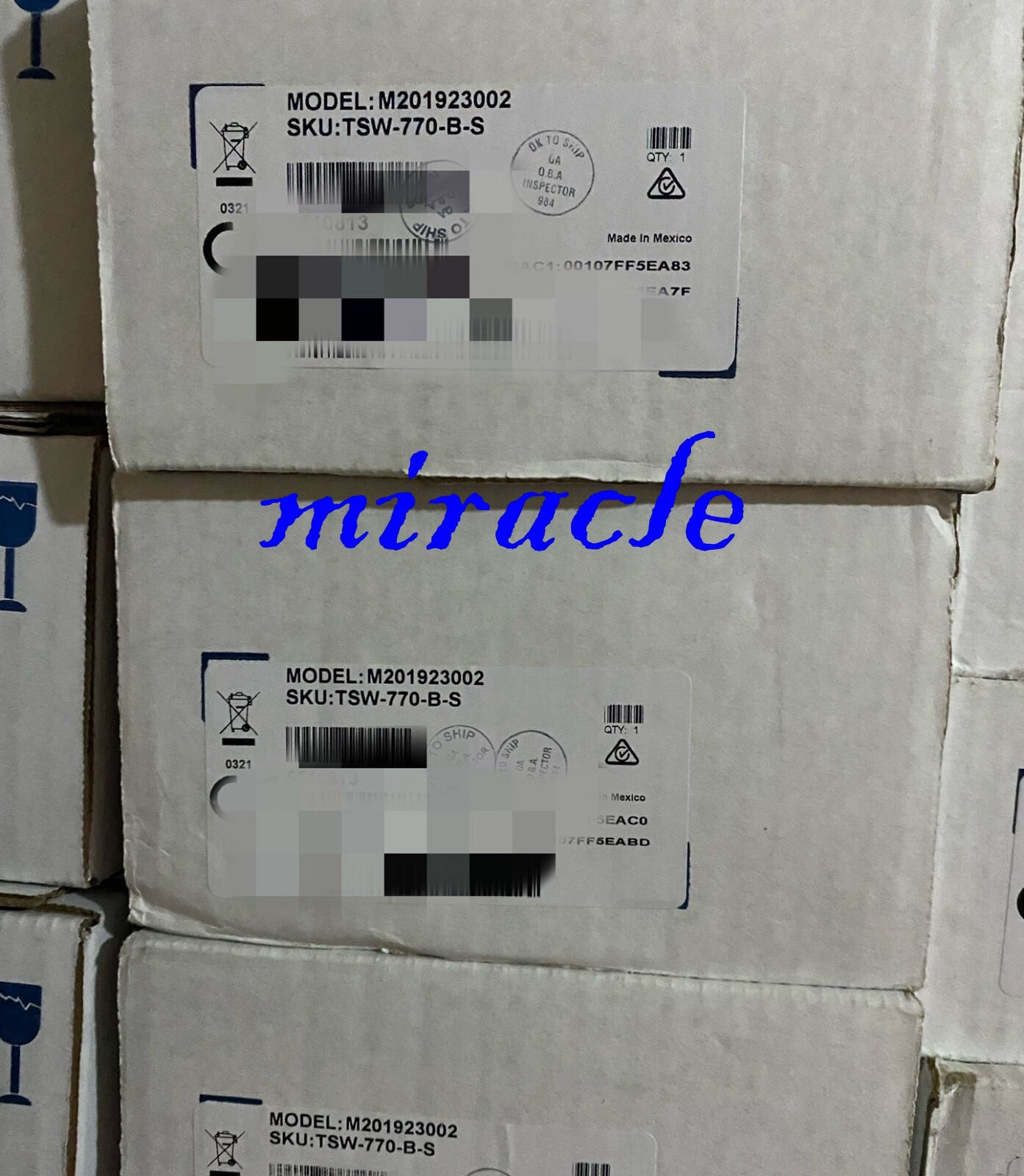 1pc Brand new CRESTRON TSW-770-B-S touch panel Worldwide Delivery