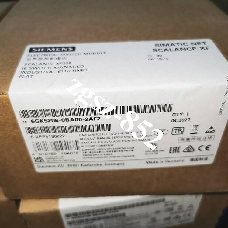 Siemens 6GK5208-0BA00-2AF2 Switch Module Brand New Fast Shipping FedEx or DHL