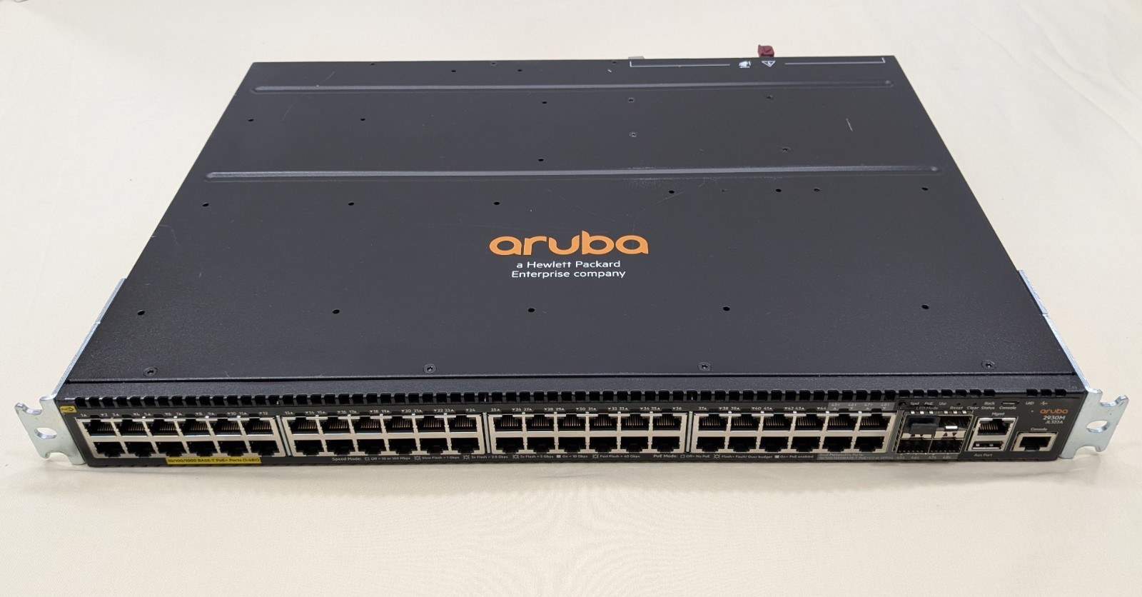 Aruba 2930M 48G PoE+ 4SFP (JL322A) 48Port, 1 PSU, Layer 3 Managed Switch