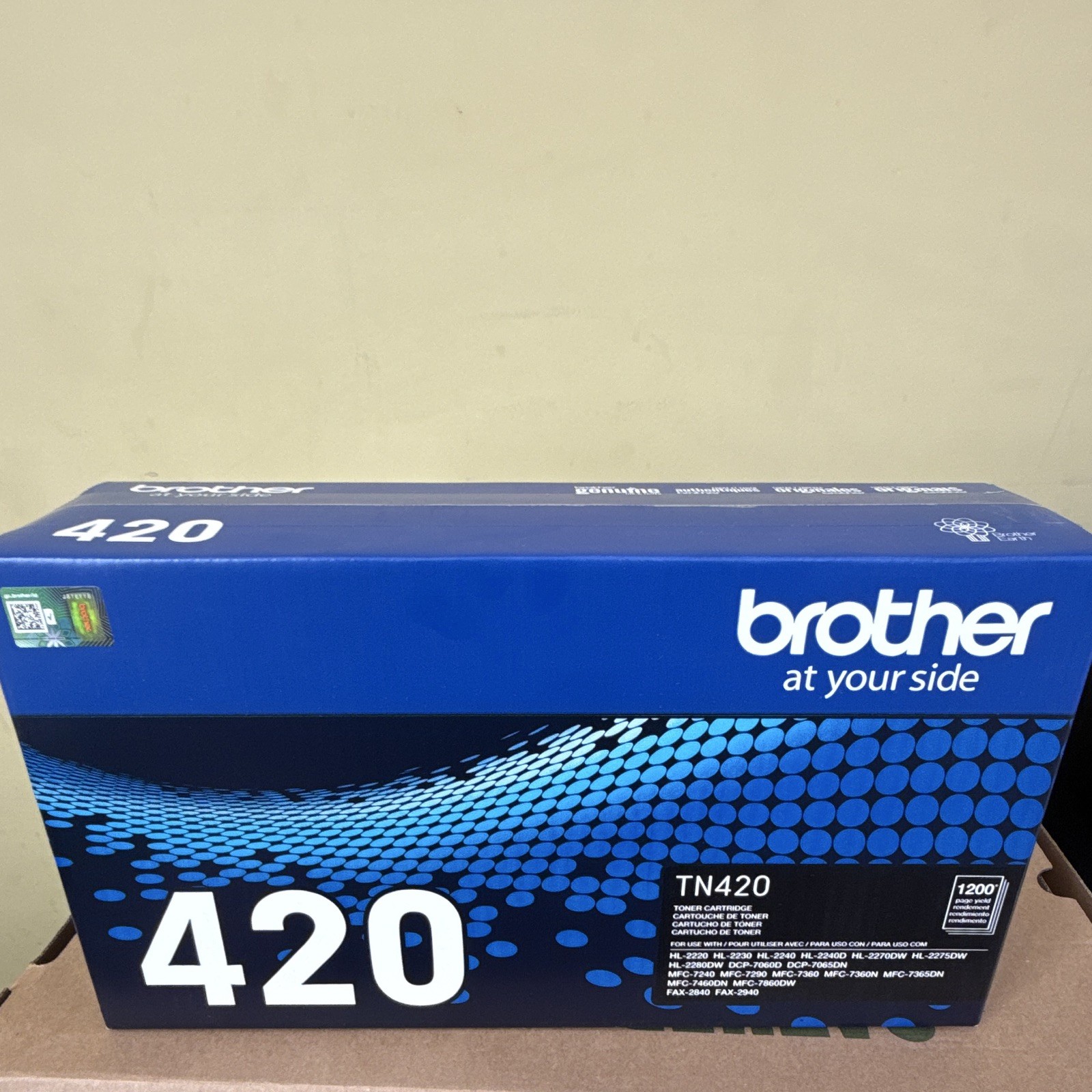 Brother Genuine TN420 Black Laser Toner Cartridge for HL-2220/2230/2240