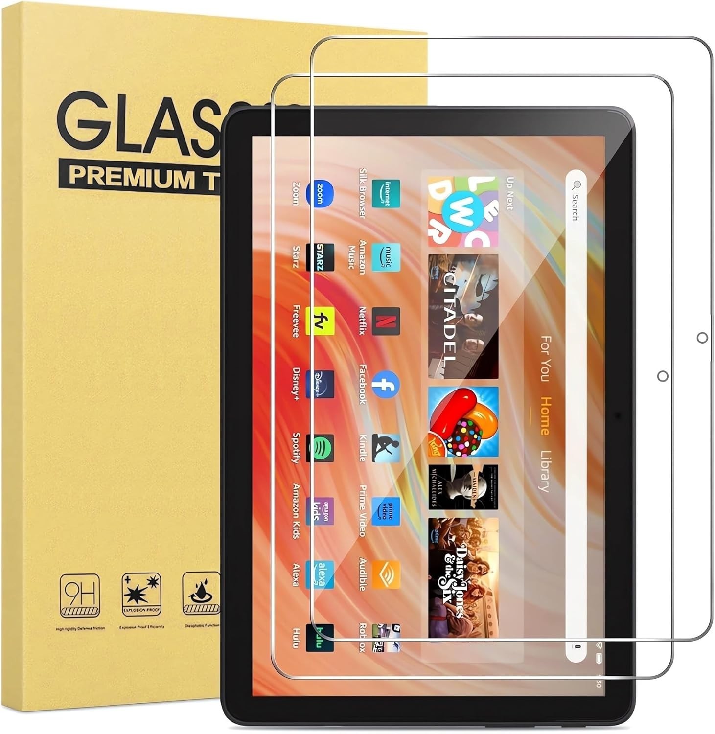 4x Tempered Glass Screen Protector For Amazon Fire 7 Kids Tablet 7 2022 Release