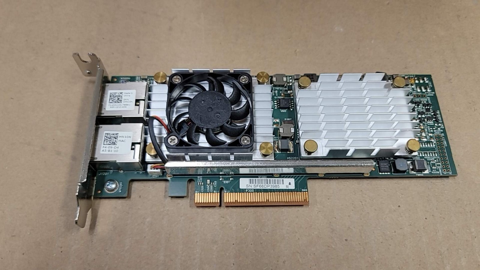 DELL BROADCOM 57810S DUAL PORT 10GB NETWORK CARD W1GCR 0W1GCR HN10N 0HN10N - Low