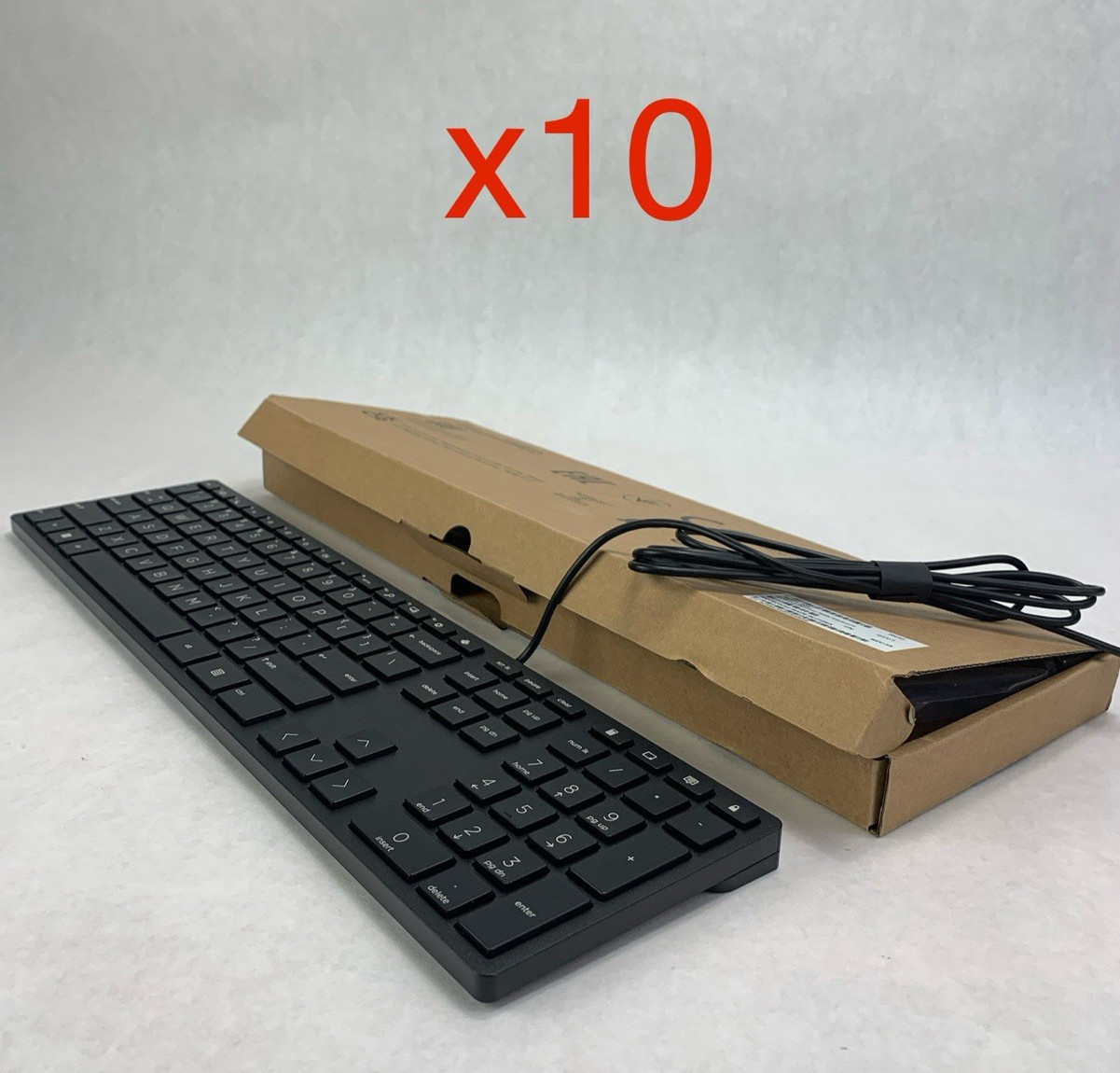 HP TPA-D002K L96909-001 USB-Wired Desktop Keyboard Lot of 10
