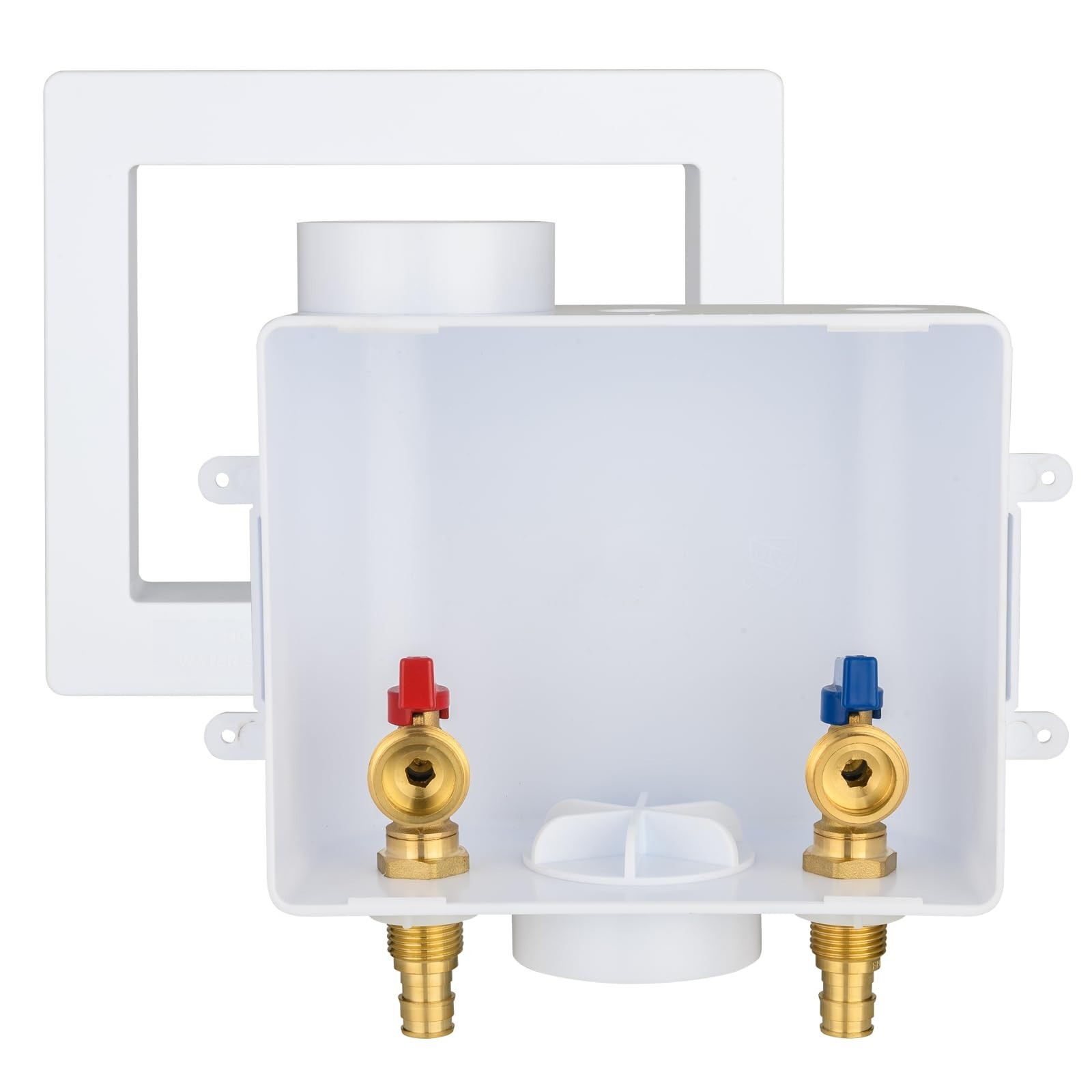 1PC GUOFIS Washing Machine Outlet Box,1/2”PEX x 3/4“MHT Connection P
