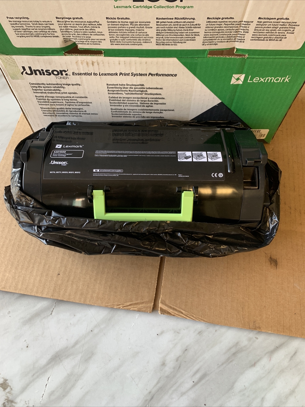 Lexmark Black 6K Toner Cartridge 62D1000