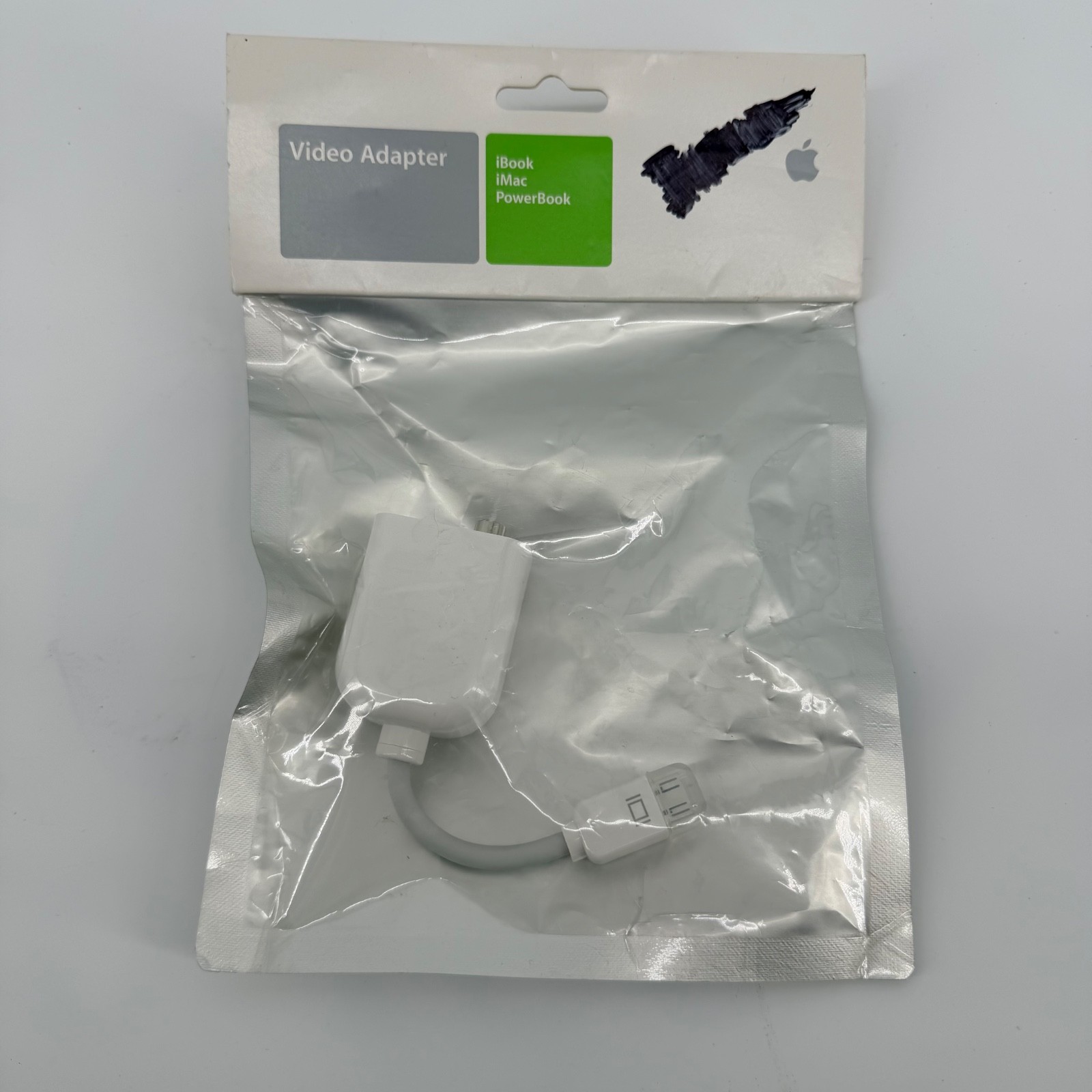 Apple M9109G/A Mini-VGA to Video Adapter Kit iBook iMac PowerBook White