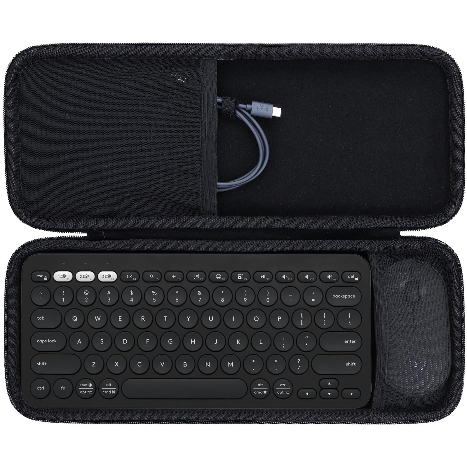 Lebakort Hard Carry Case Compatible with Logitech Pebble Keys 2 Combo K380s K...