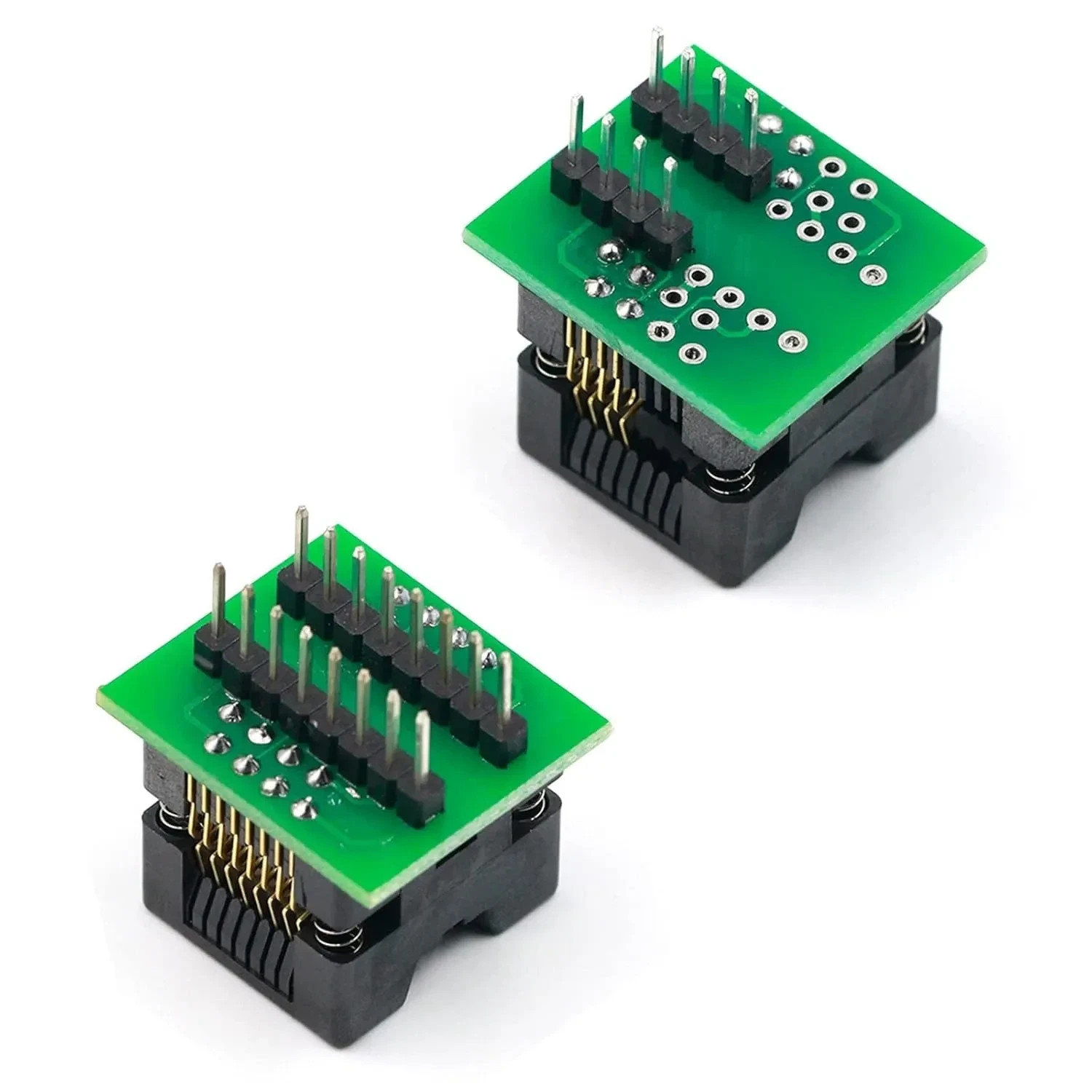 SOP8 to DIP8 IC Socket Adapter - PCB Converter Board for Programming & Testing.