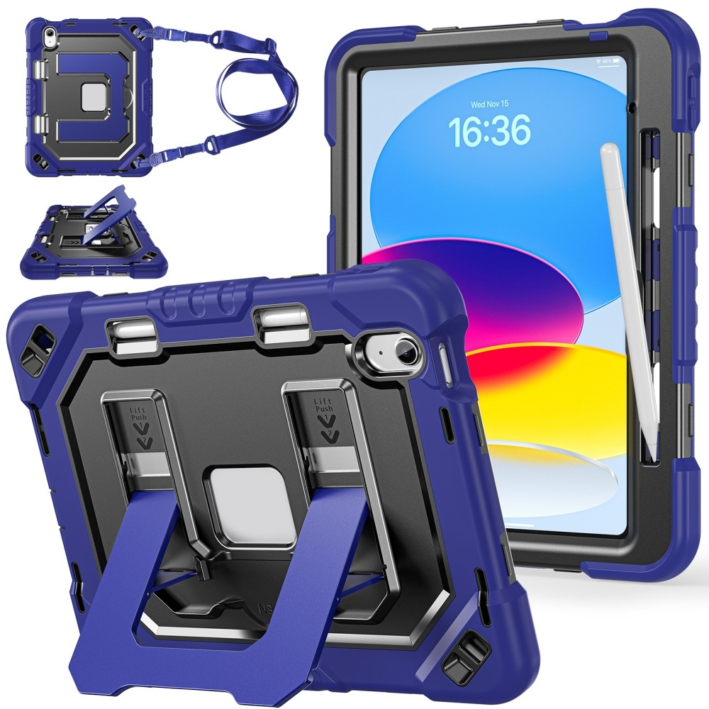 Fr iPad 10/11th Gen A16 Pro Air 11 2026 Shockproof Heavy Duty Case Stand Cover.