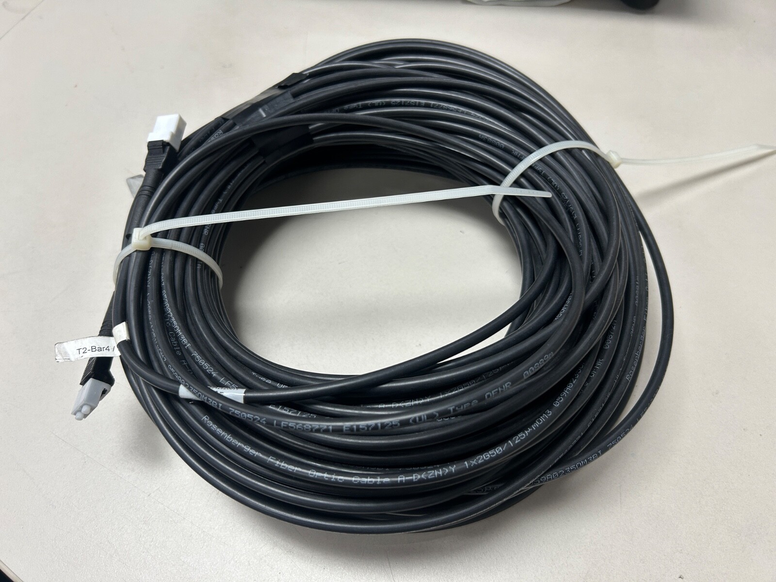Rosenberger Fiber Optic Cable, Type OFNR, A-D(ZN)Y, LF 568771, 50 meters (Used)