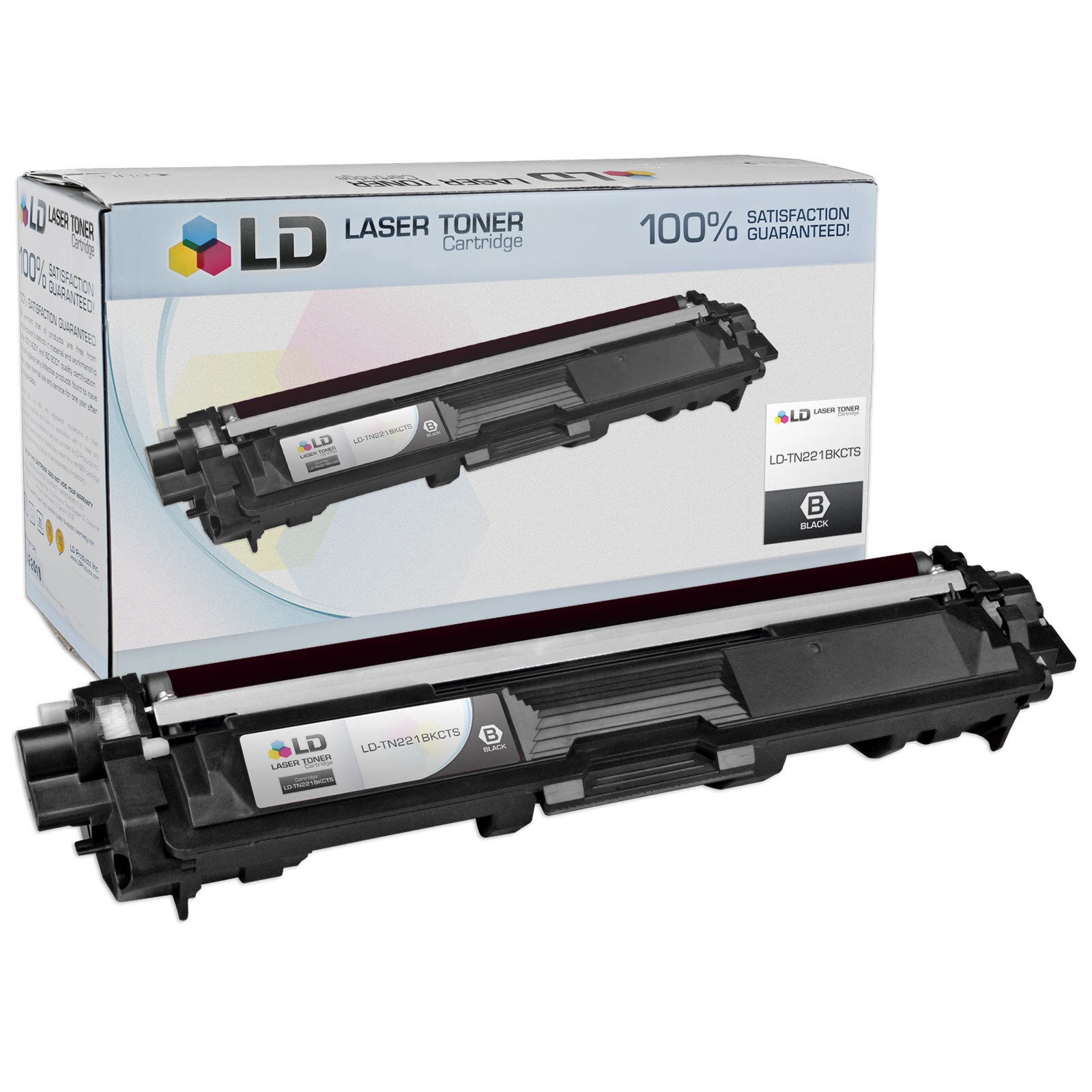 LD Compatible Brother TN221 Black Toner Cartridge  DCP, HL, and MFC Printers