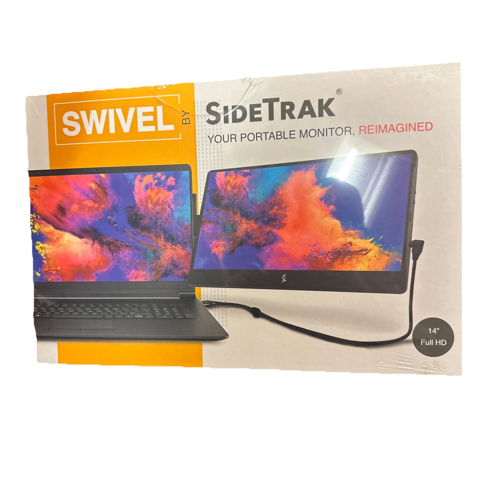 🔥SideTrak Swivel 14" Full HD Attachable Portable Monitor Extender For Laptop