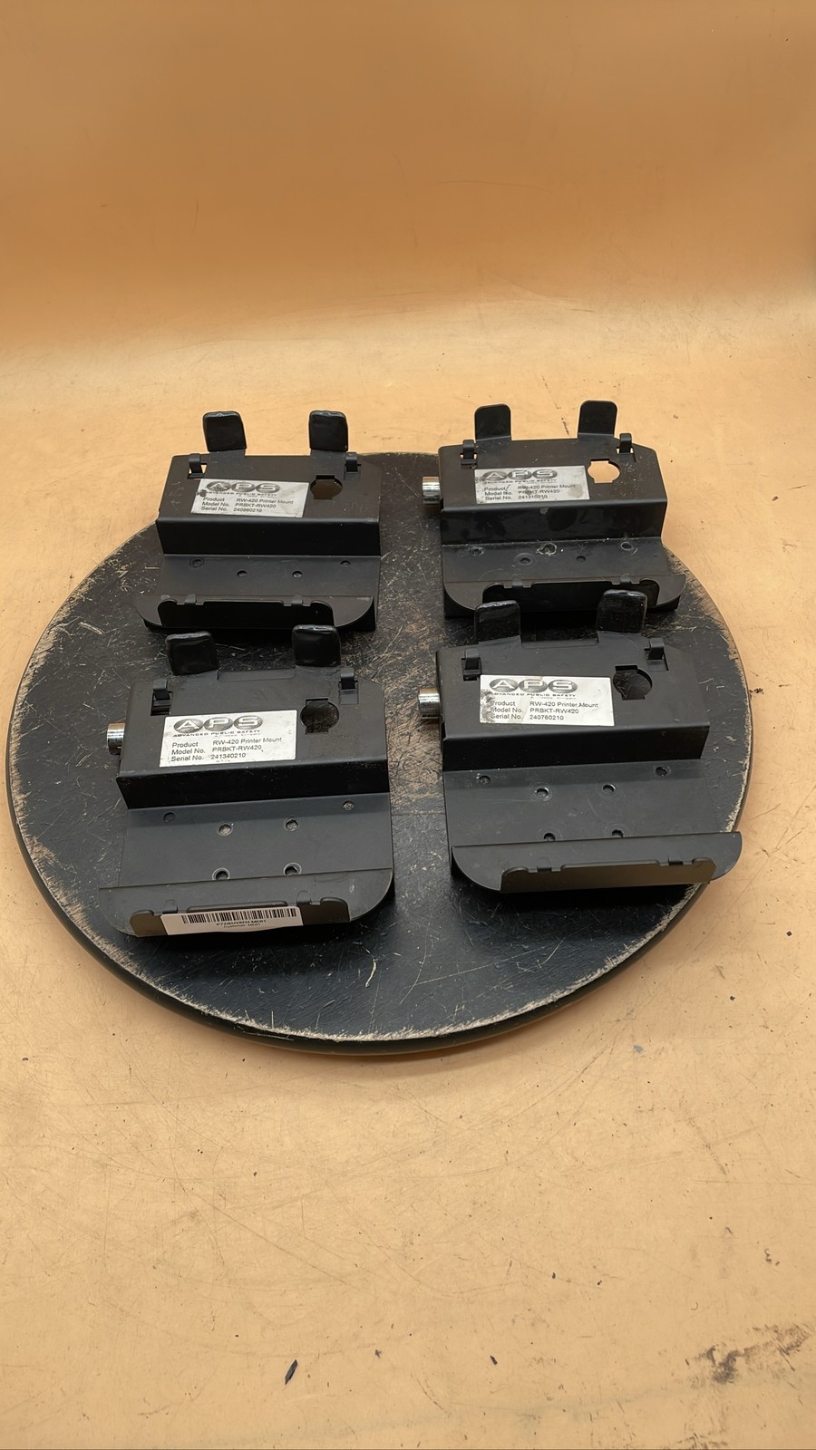 APS PRBKT-RW420 Printer Mount Bracket Compatible w/ Zebra RW420 Printer Lot of 4