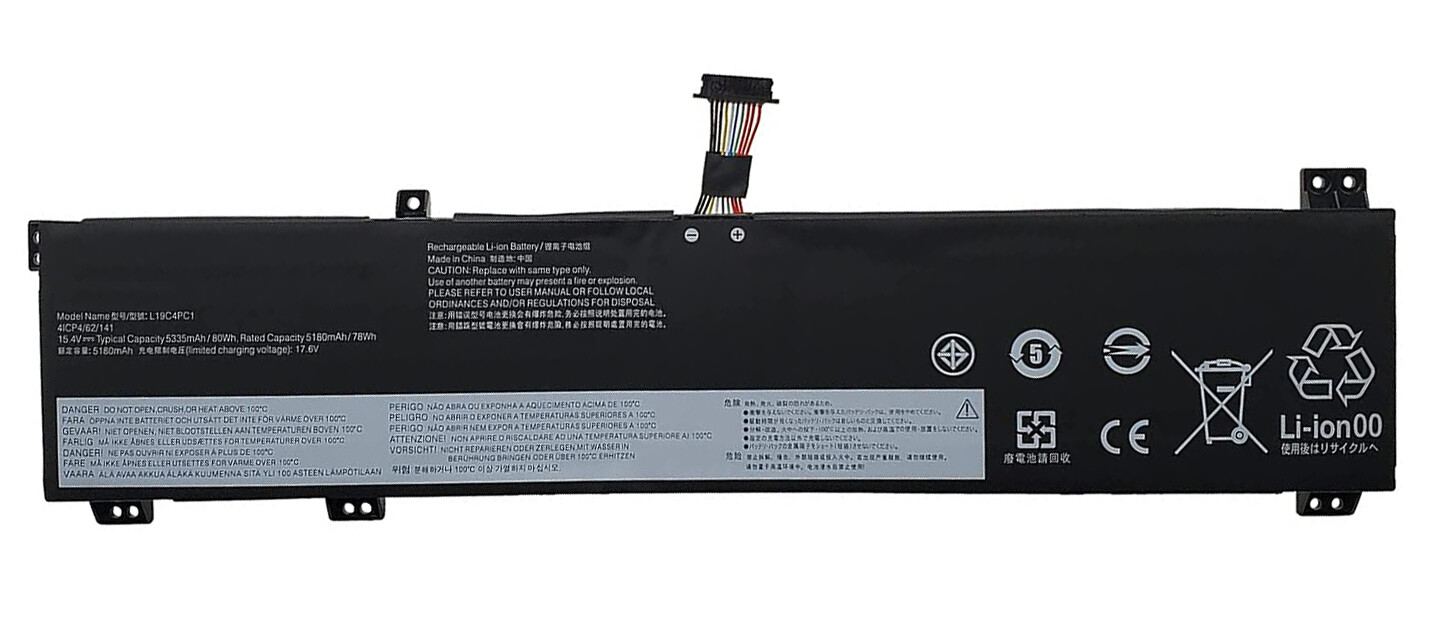 REPLACEMENT L19M4PC0 BATTERY FOR LENOVO LEGION 5 15ARH02 15IMH05 60WH L19C4PC0