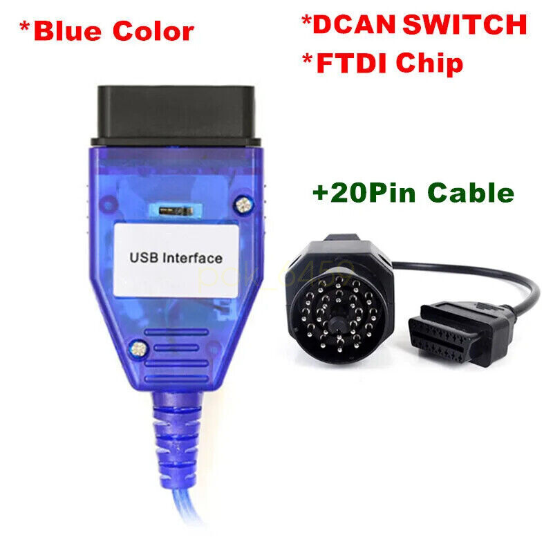 FTDI K.DCAN USB Interface for BMW Ediabas OBD2 SCAN Diagnostic Compatible Tool