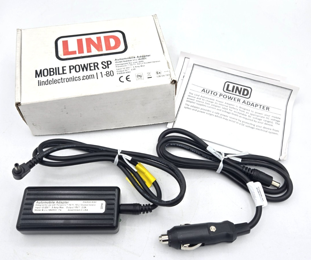 *NEW* Lind Automobile Adapter LI-L1BA5DC for Panasonic Toughbook FZ-L1 and FZ-T1