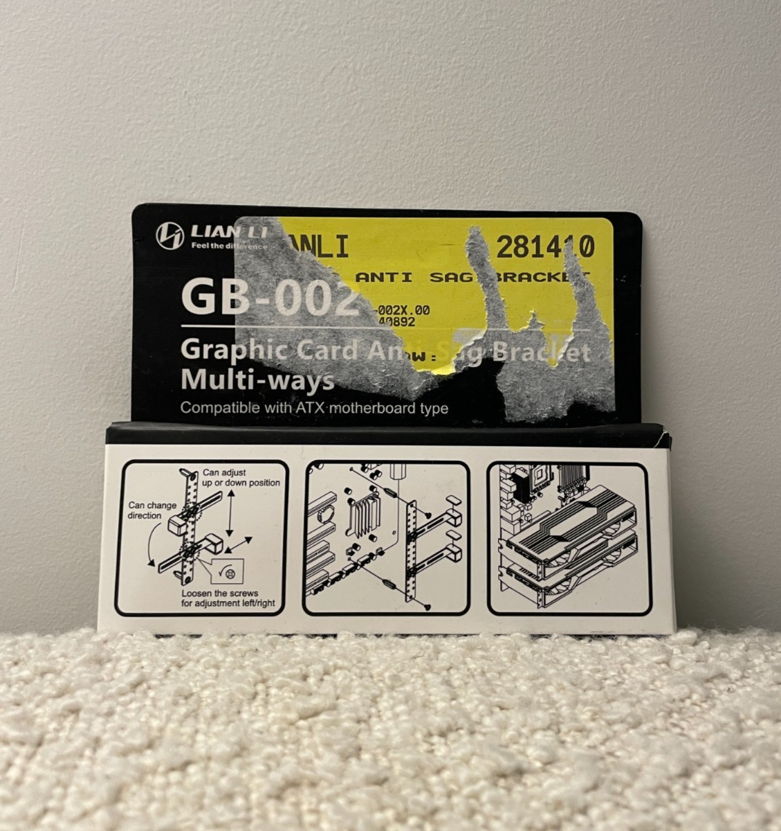 [New, open box] Lian Li GPU Anti-Sag Support Bracket GB-001 ATX