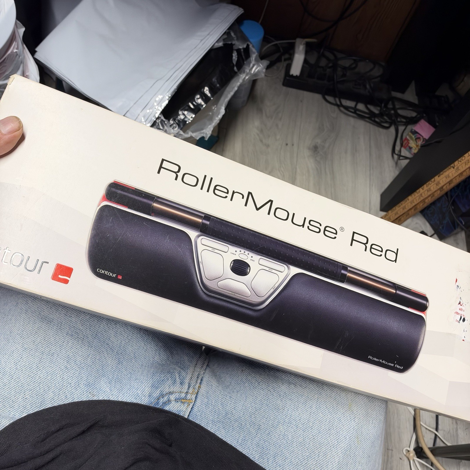 Contour RollerMouse Red Wired Ergonomic Center Mouse RM-RED - Read