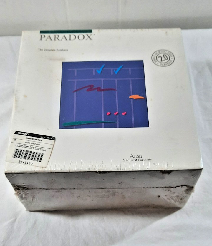 Paradox The Complete Database Version 2.0 For PC New sealed