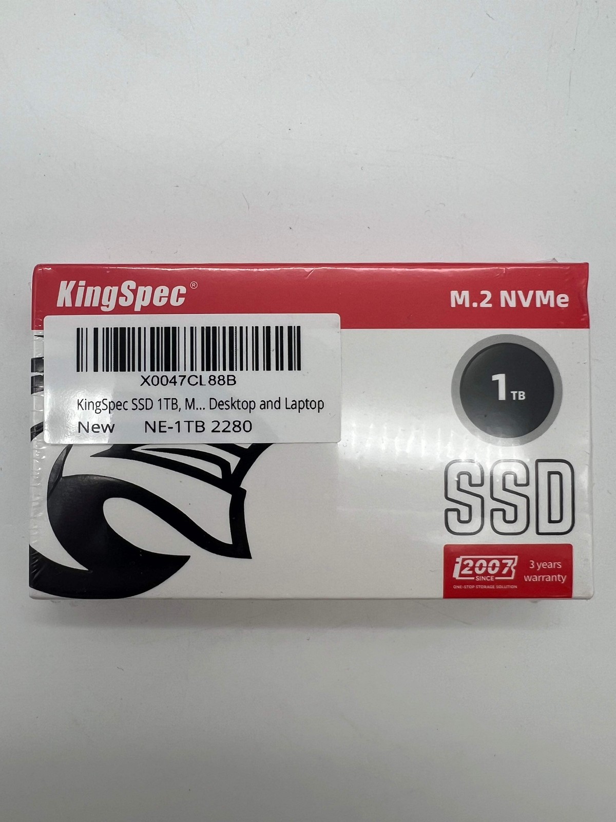 KingSpec NE-1TB 2280 M.2 NVMe 1TB New In Box