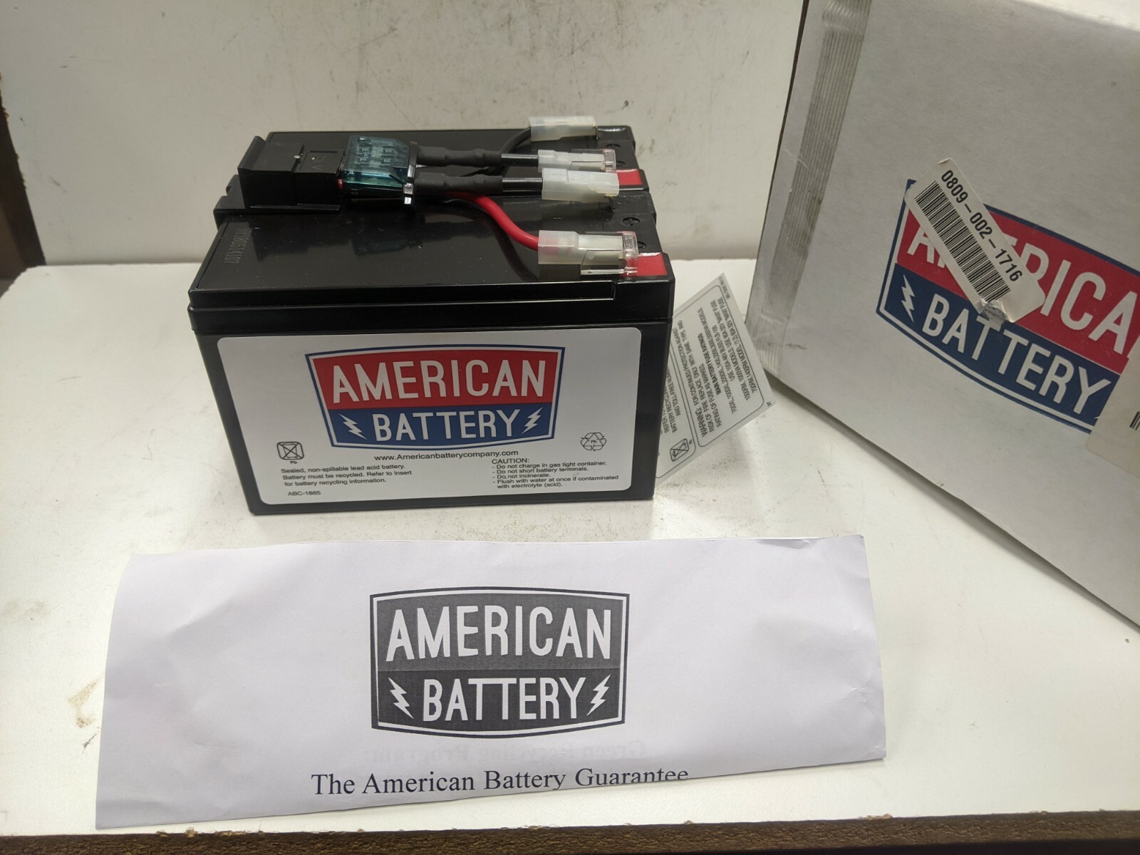 ABC American Battery Co. RBC48 Replacement Battery Cartridge (2x12V/7AH) 