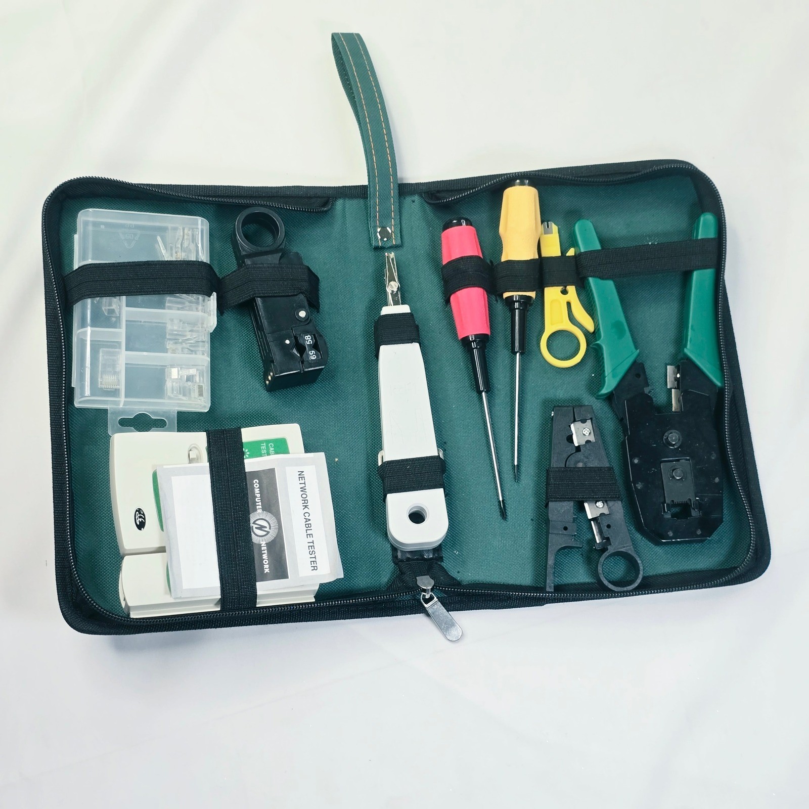 Rj45 Crimping Tool Kit Set For CAT5/CAT6 Lan Cable Tester Network Repair Tool