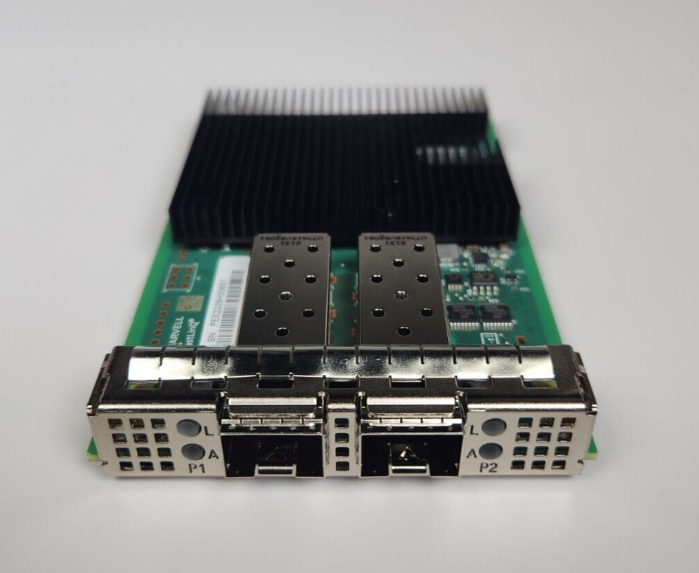 New Dell NP0K8 Marvell FastLinQ 41232 Dual Port 10/25GbE SFP28 OCP 3.0 NIC