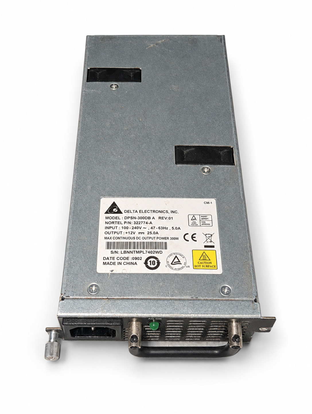 Avaya 325902-A Delta DPSN-300DB A Nortel 322774-A Dell PowerConnect 8024F