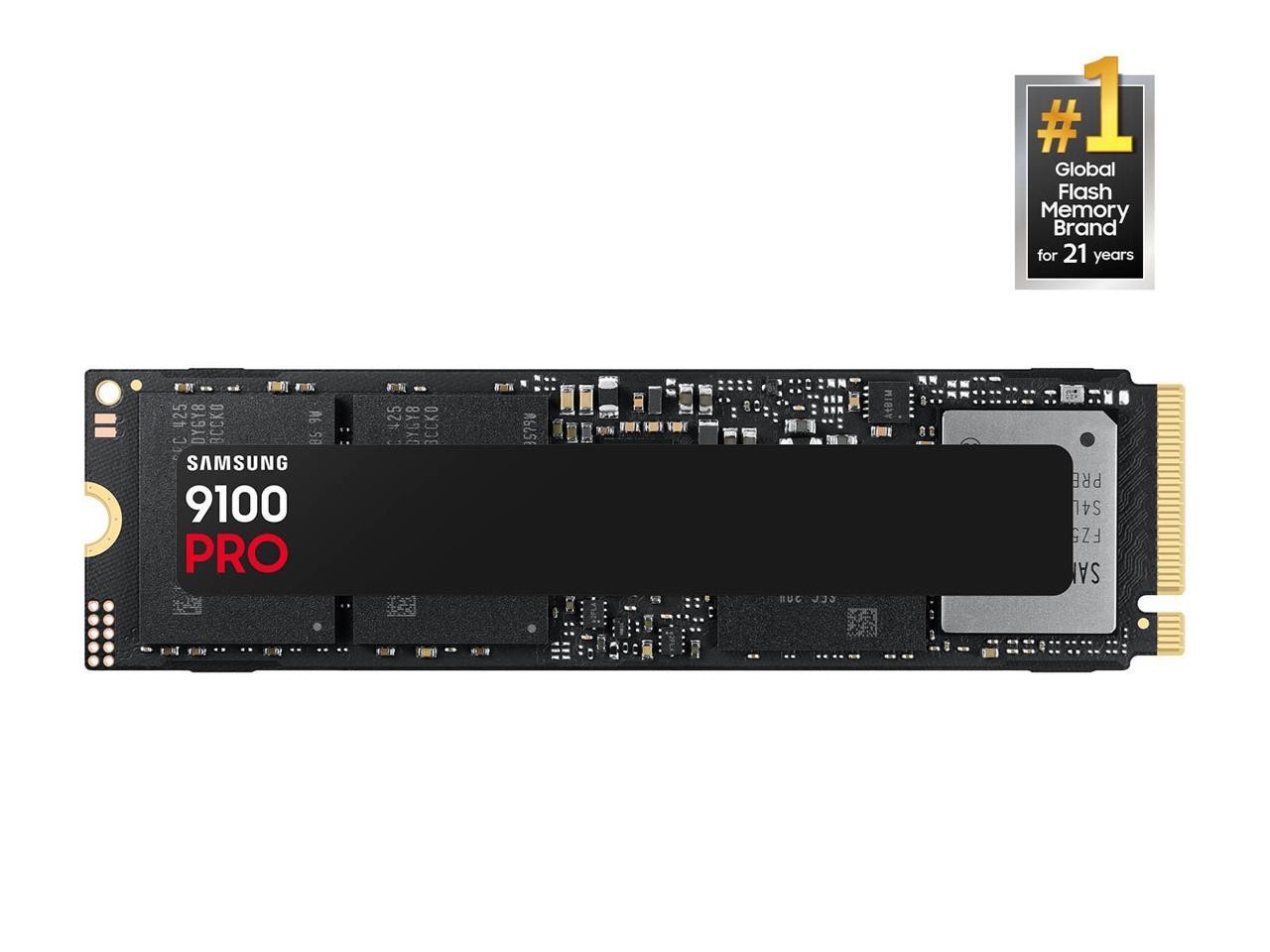 SAMSUNG SSD 9100 PRO 2TB, PCIe 5.0x4 M.2 2280, Seq. Read Speeds Up to