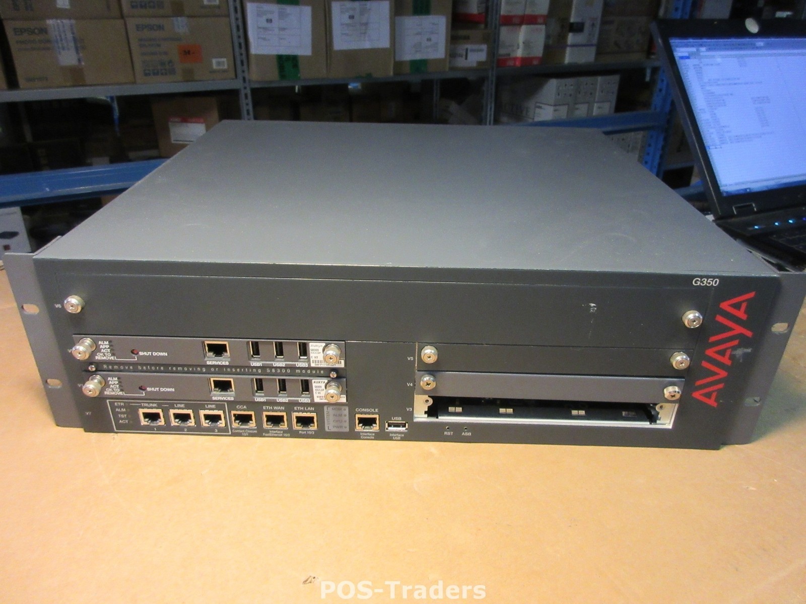 Avaya G350 Media Gateway Business Phone System INCL: 2X S8300 ICC/LSP C V2 MODU