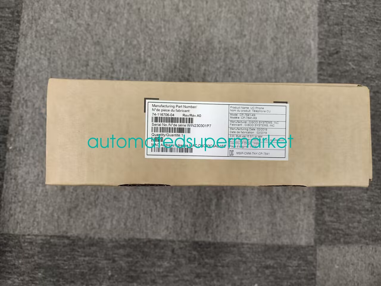 1PCS NEW Cisco CP-7841-K9 Network IP telephone Shipping by DHL/FedEX