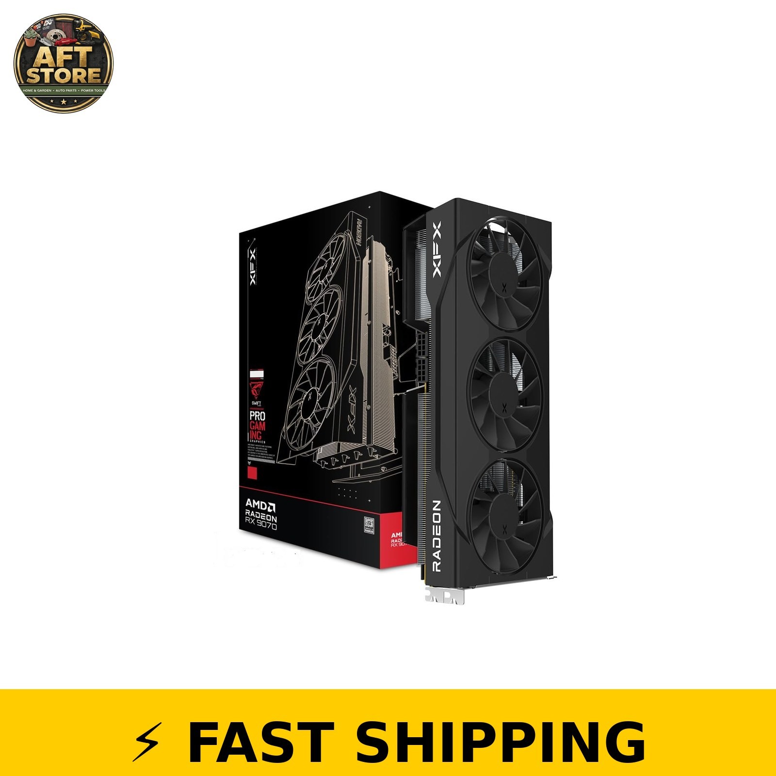 XFX Swift AMD Radeon RX 9070 GRE 12GB GDDR6 Triple Fan Graphics Card