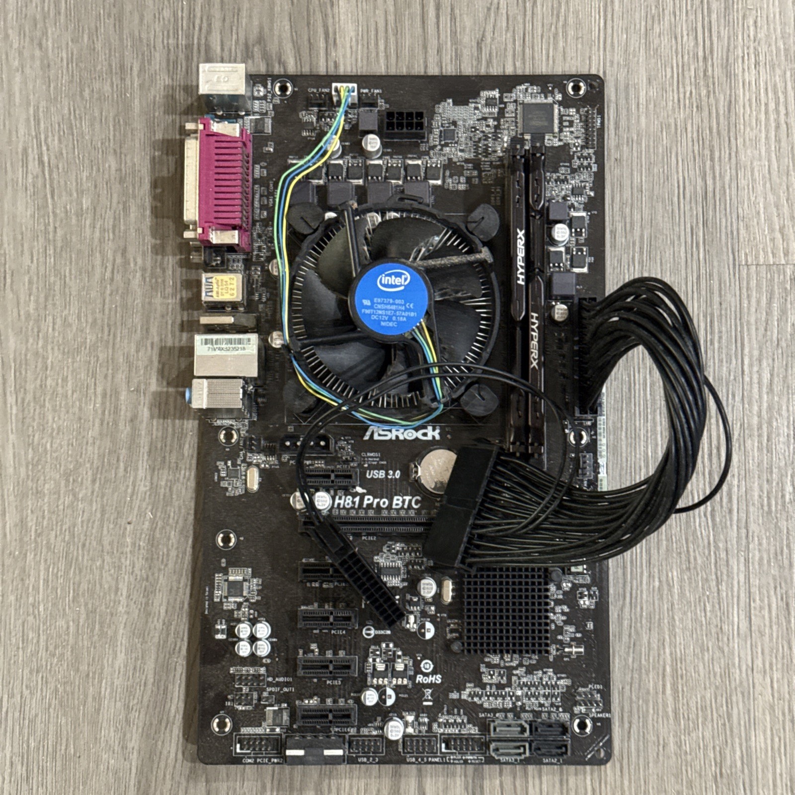 Asrock H81 Pro BTC R2.0 Motherboard and Intel Celeron G1840 CPU