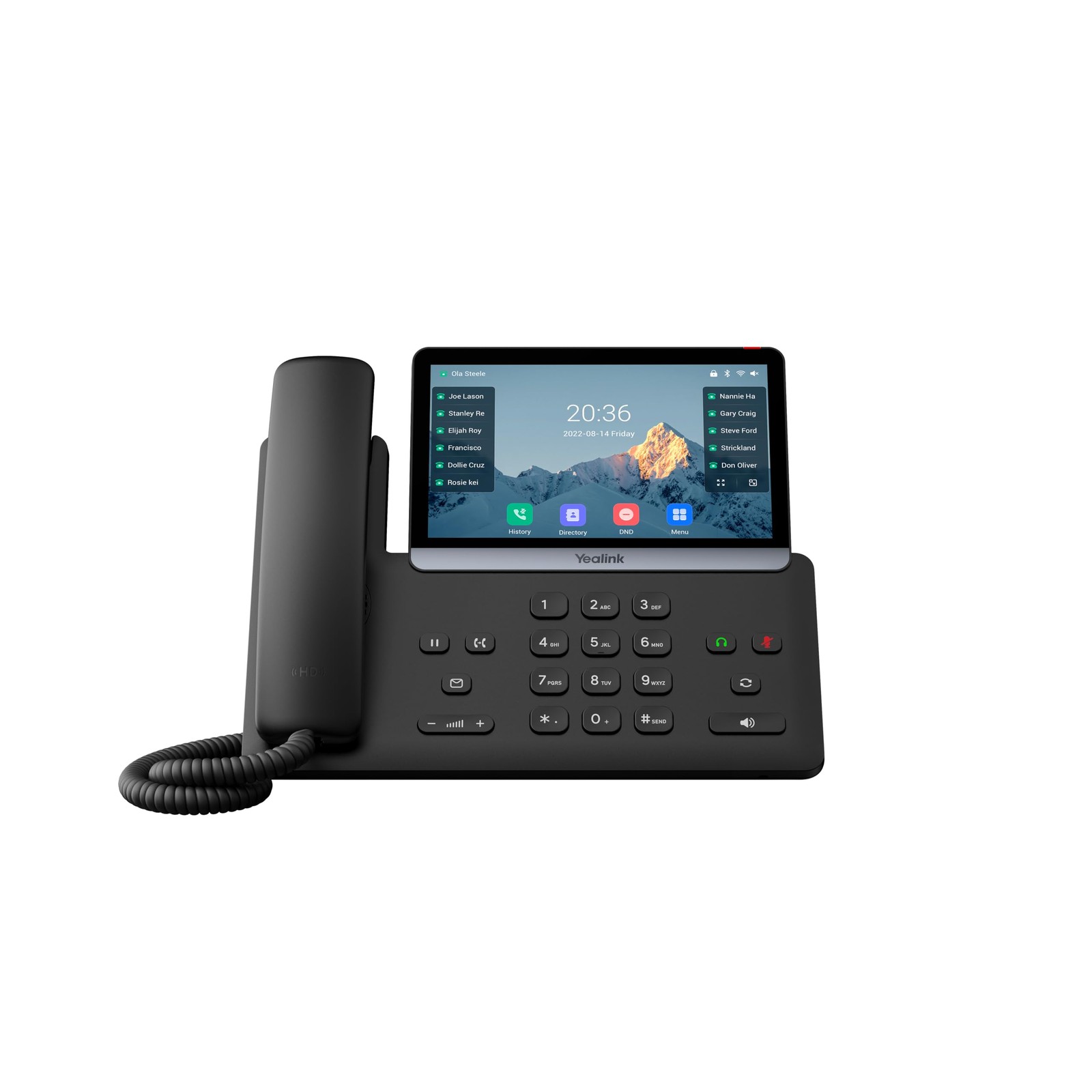 Yealink SIP-T87W 1301227 Wi-Fi IP Phone 16 SIP 7" Color Multi-Touch