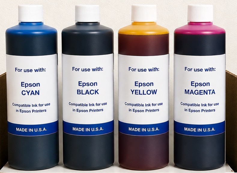 PREMIUM COMPATIBLE EPSON EcoTank ET-3958 / ET 3958 BULK INK REFILL CYMK 4 LITERS