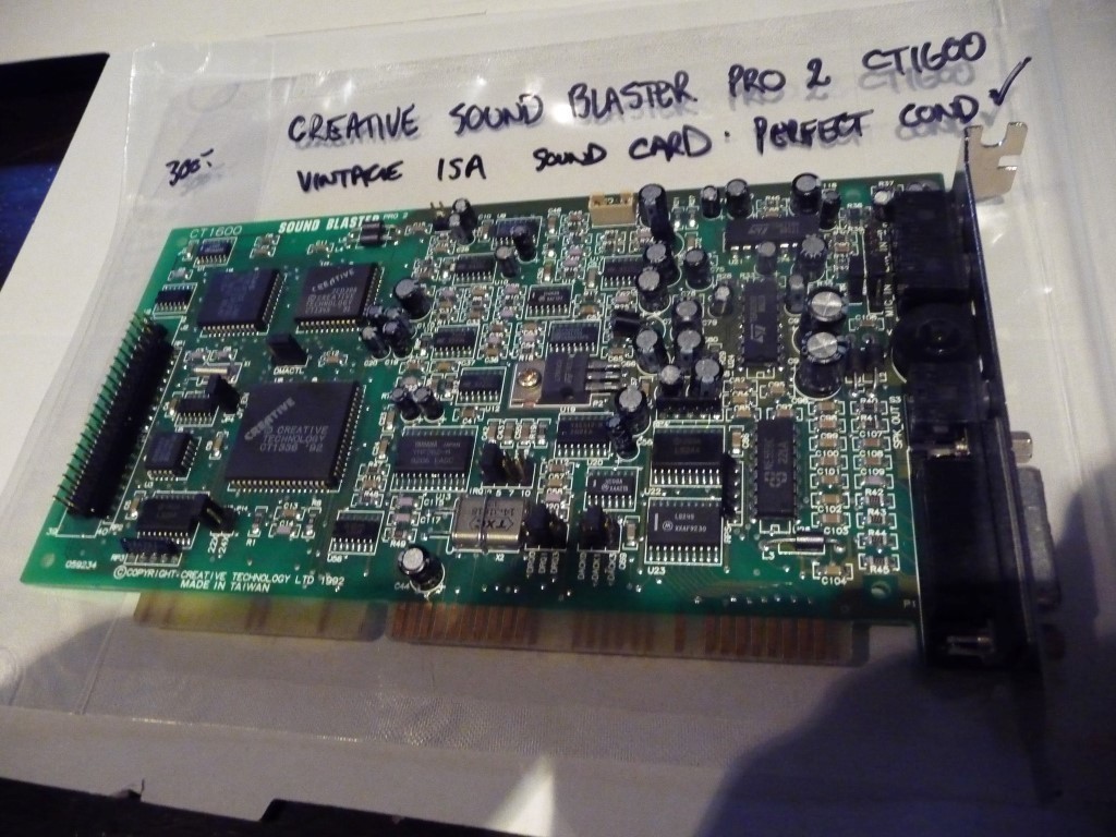 AU SELLER VINTAGE SOUND CARD CREATIVE SOUND BLASTER PRO CT1600 OPL3 ISA -TESTED