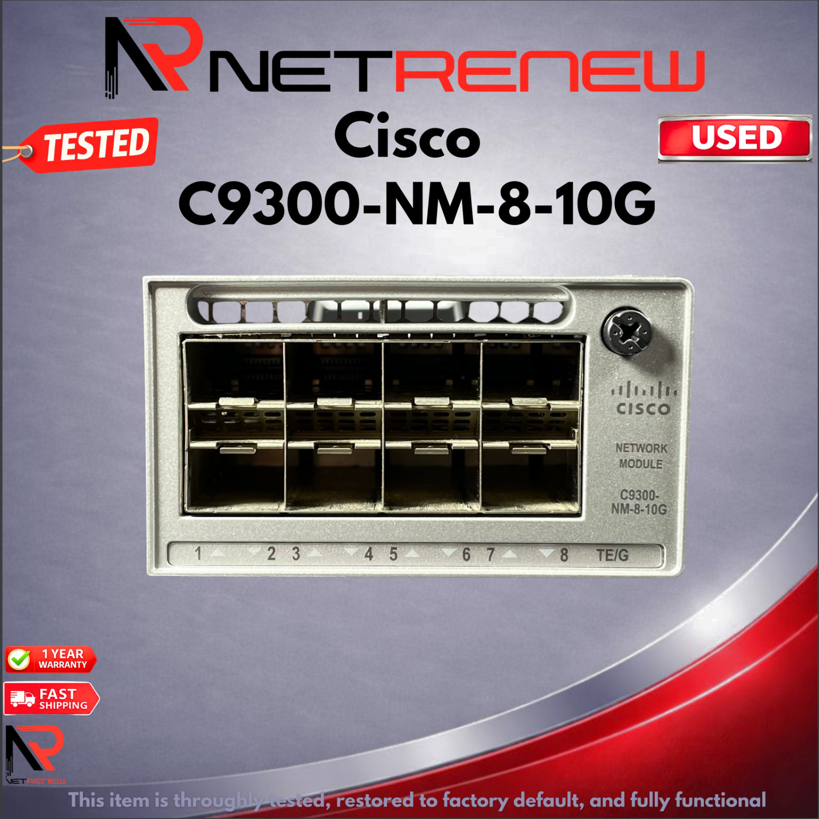 Cisco Catalyst 9300   C9300-NM-8-10G 8 x 10GE Network Module