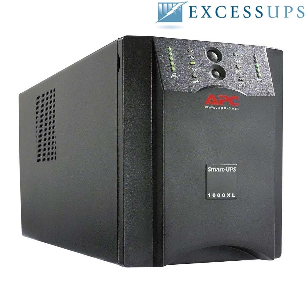 APC Smart-UPS XL 1000VA 800W USB & Serial Tower 120V SUA1000XL - Refurbished