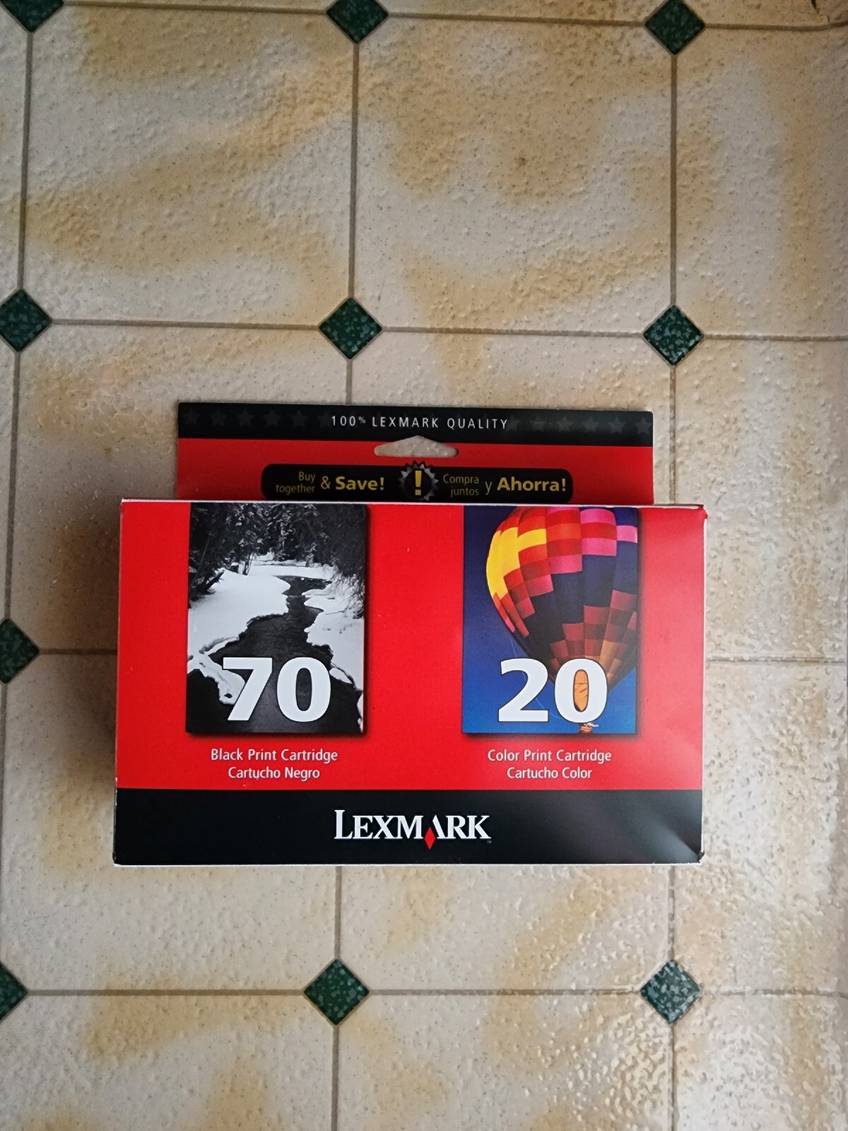  Lexmark 70/20 BLACK & COLOR COMBO PACK INK CARTRIDGES NOS