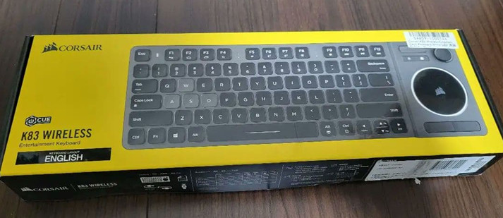 CORSAIR K83 Wireless Keyboard With Touchpad Bluetooth USB Receiver Rechargeable