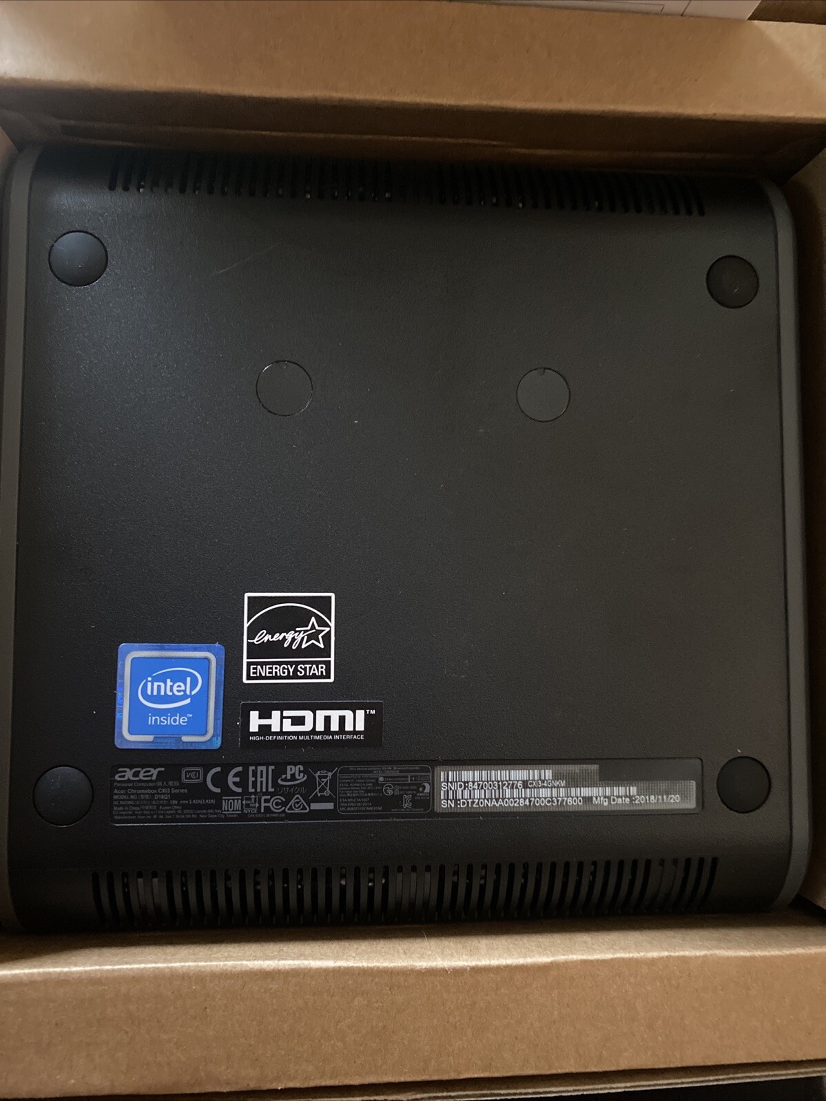 Acer Chromebox Cx13-4D,km4 Model D18Q1