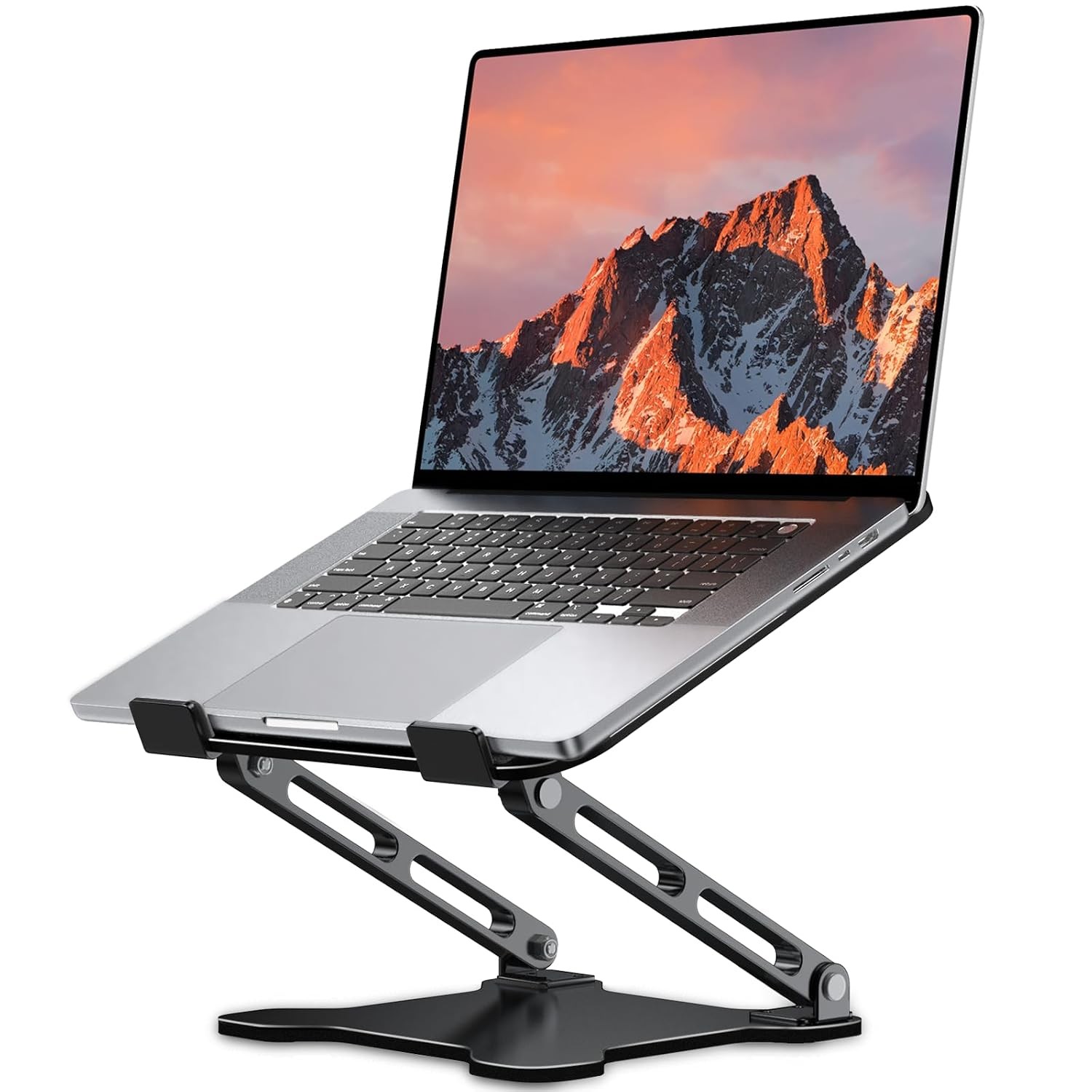 LOXP Adjustable Laptop Stand for Desk, Portable Airflow Laptop Riser Holder | Me