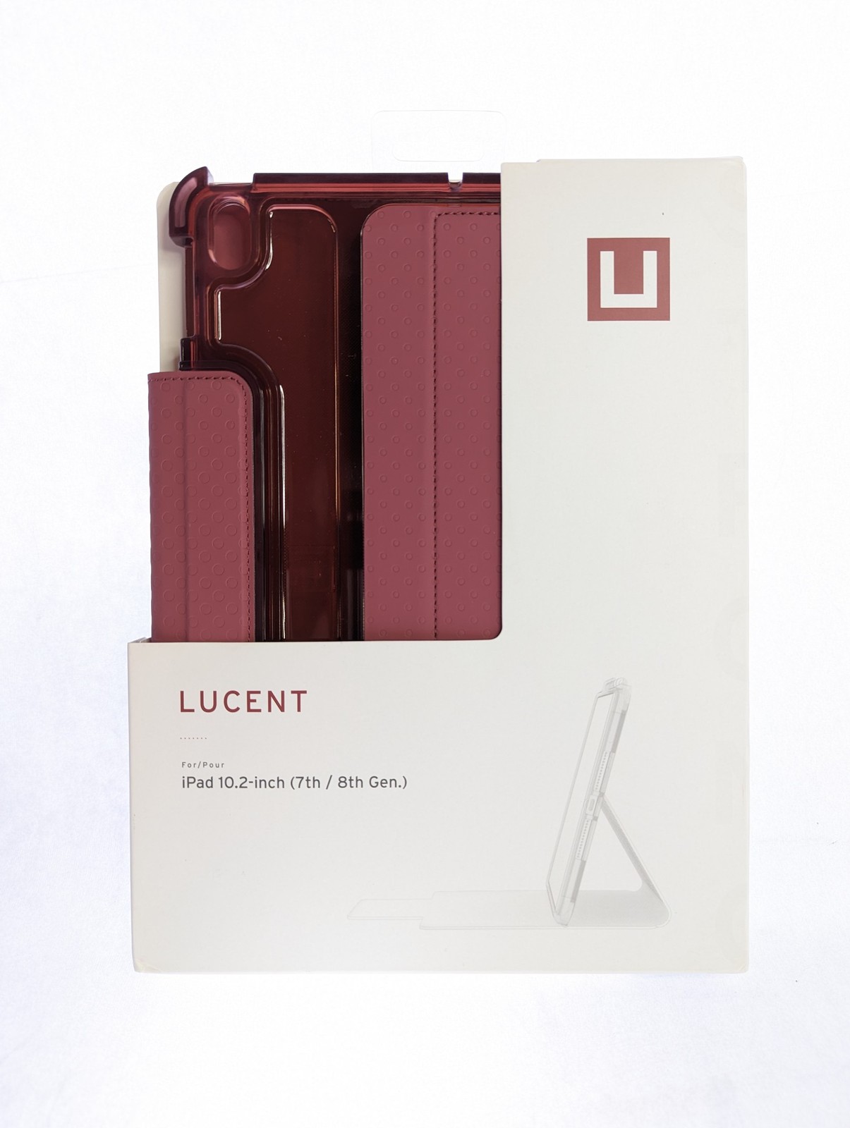 UAG Lucent Apple 10.2-Inch iPad 9th 8th 7th Gen Case - Dusty Rose / Aubergine
