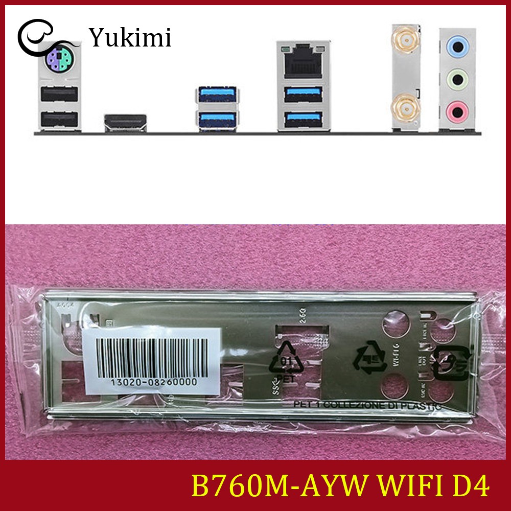 NEW FOR ASUS B760M-AYW WIFI D4 Ｍotherboard I/O Shield Backplate