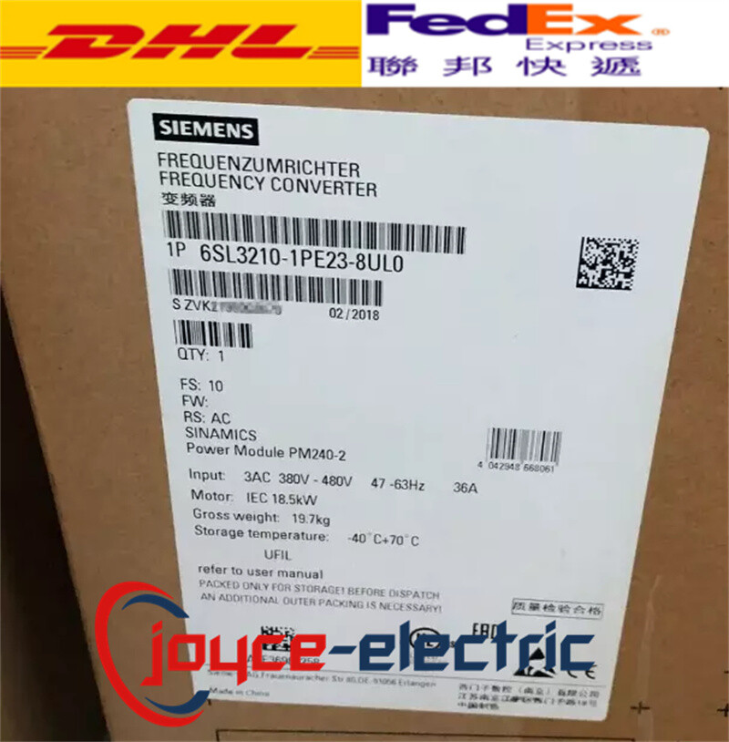 1PCS SIEMENS 6SL3210-1PE23-8UL0 frequency converter new via FedEx or DHL