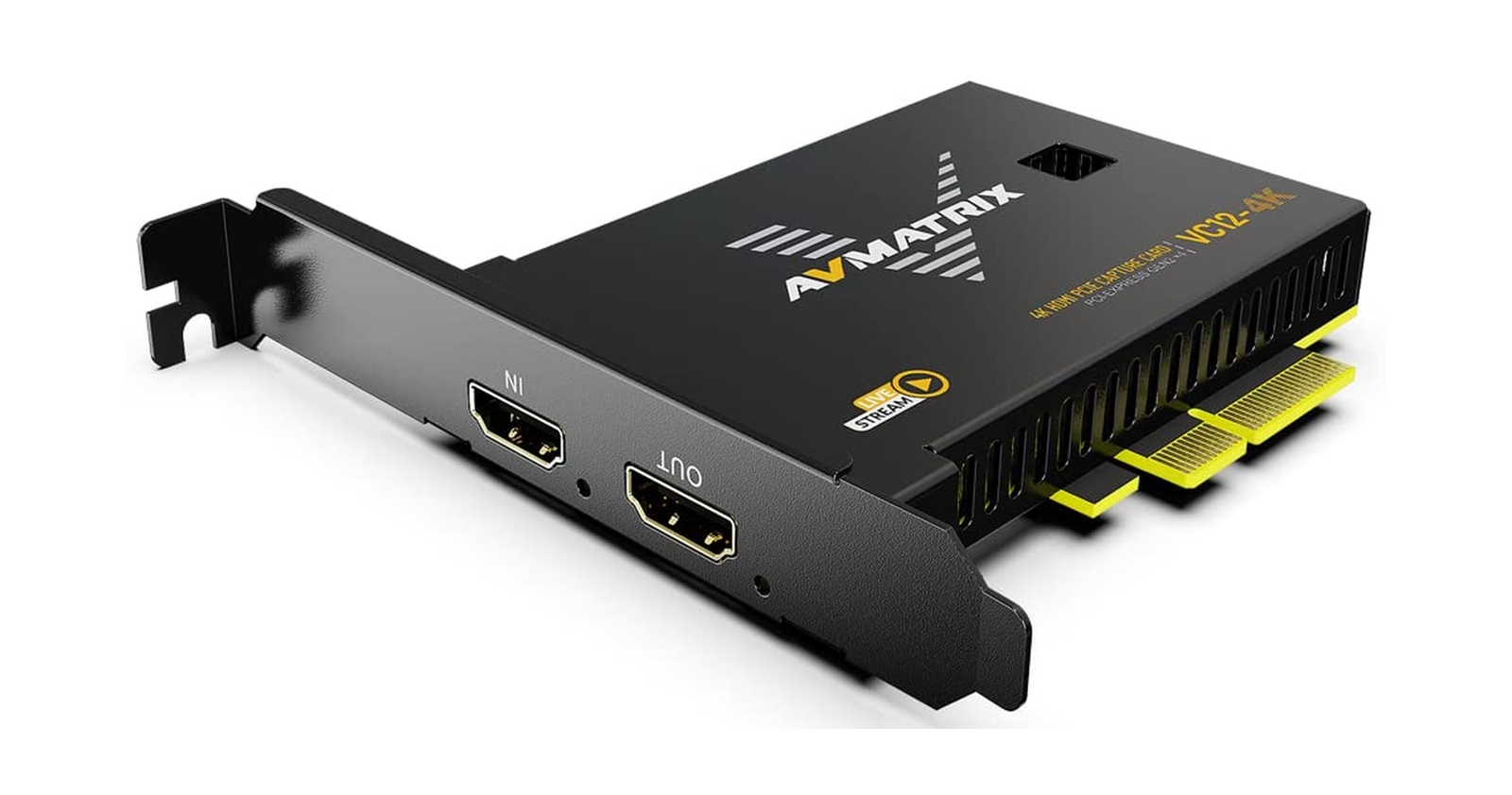 AVMATRIX VC12-4K PCIE Capture Card 4k for Game Livestream and Record in 4K60 ...