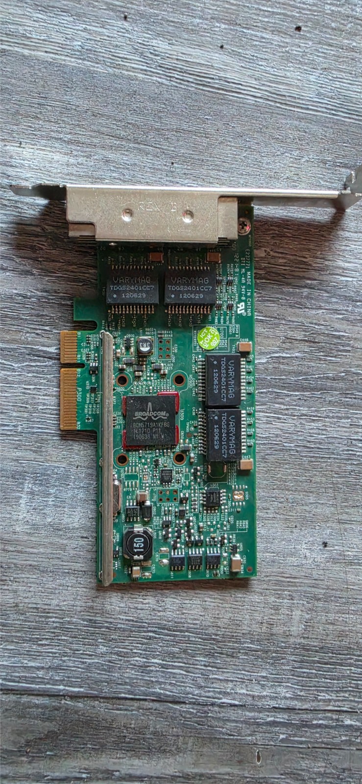 Broadcom BCM5719 PCIe Network Card Untested As-Is No Returns