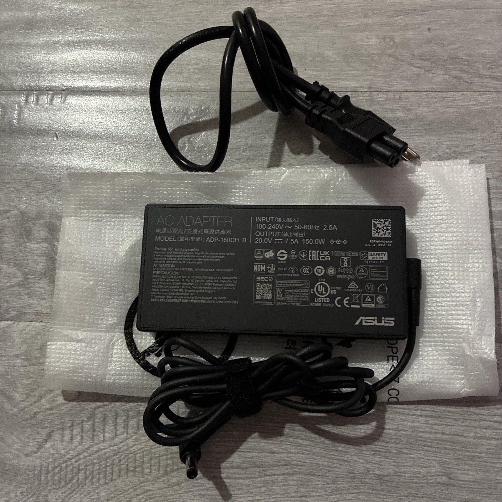 ASUS ADP-150CH B OEM 150W AC Adapter 20V 7.5A ROG PG27AQDP w/ Cord